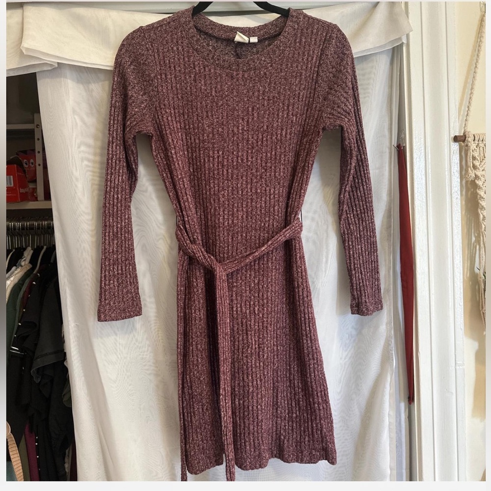 GAP Purple Long Sleeve Sweater Dress size M